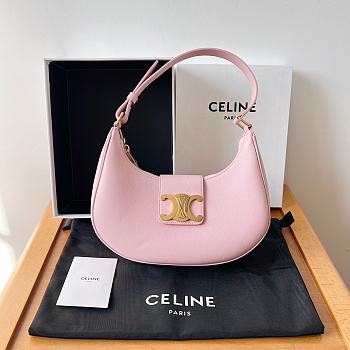 Bagsaaa Celine Medium Ava Triomphe Bag In Smooth Calfskin Pink - 24.5 x 17 x 9 CM