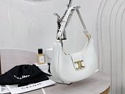 Bagsaaa Celine Medium Ava Triomphe Bag In Smooth Calfskin Off White - 24.5 x 17 x 9 CM - 2