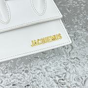 Bagsaaa Jacquemus The Chiquito Les Classiques Signature Leather Mini Handbag White - 12cm - 3