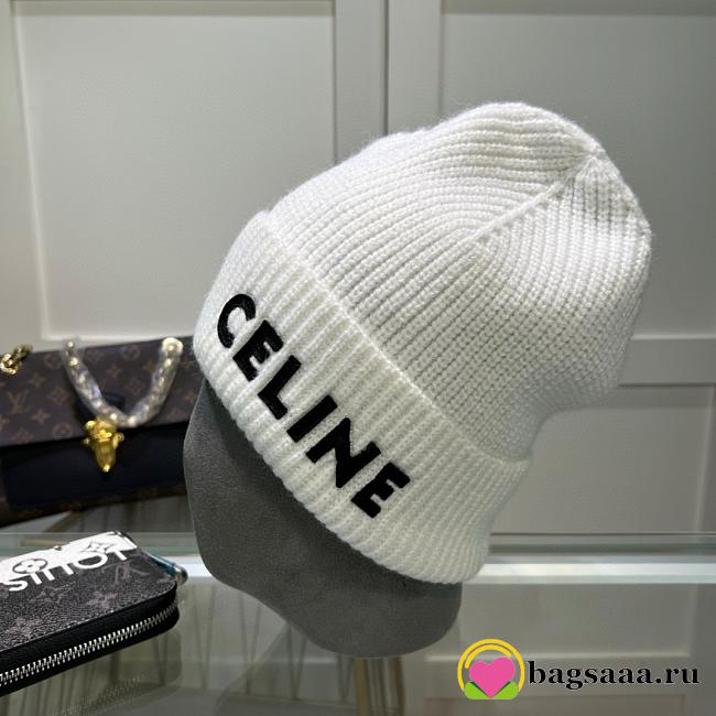 Bagsaaa Celine White Beanie - 1