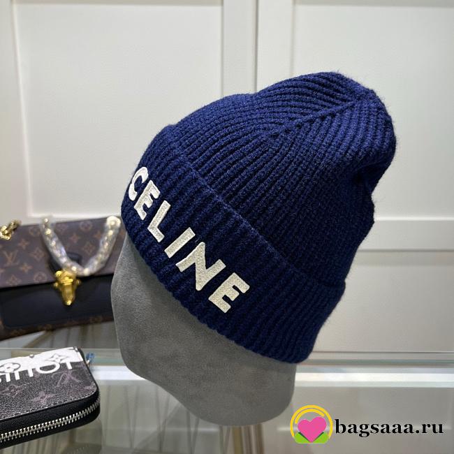 Bagsaaa Celine Navy Blue Beanie - 1