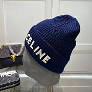 Bagsaaa Celine Navy Blue Beanie - 1