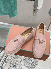 Bagsaaa Loro Piana Summer Charms Walk Moccasin Pink Suede - 1