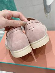 Bagsaaa Loro Piana Summer Charms Walk Moccasin Pink Suede - 4