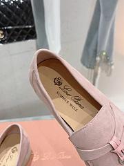 Bagsaaa Loro Piana Summer Charms Walk Moccasin Pink Suede - 3