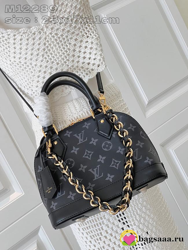 Bagsaaa Louis Vuitton M12289 Alma BB Bag Black - 23.5 x 17.5 x 11.5 cm - 1