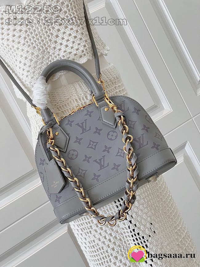 Bagsaaa Louis Vuitton M12561 Alma BB Bag Gray - 23.5 x 17.5 x 11.5 cm - 1