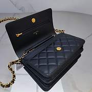 Bagsaaa Chanel Classic Wallet On Chain AP0250 Black & Gold - 12,3 × 19,2 × 3,5 cm - 2