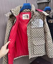 Bagsaaa The North Face X Gucci GG Canvas Bomber Jacket - 2