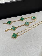 Bagsaaa Van Cleef & Arpels Vintage Alhambra Bracelet 5 Motifs Green - 4