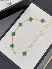 Bagsaaa Van Cleef & Arpels Vintage Alhambra Bracelet 5 Motifs Green - 2