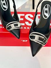 Bagsaaa Diesel D-Venus-Slingback pumps in nappa leather black 8cm - 3