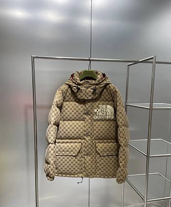 Bagsaaa The North Face X Gucci GG Canvas Bomber Jacket