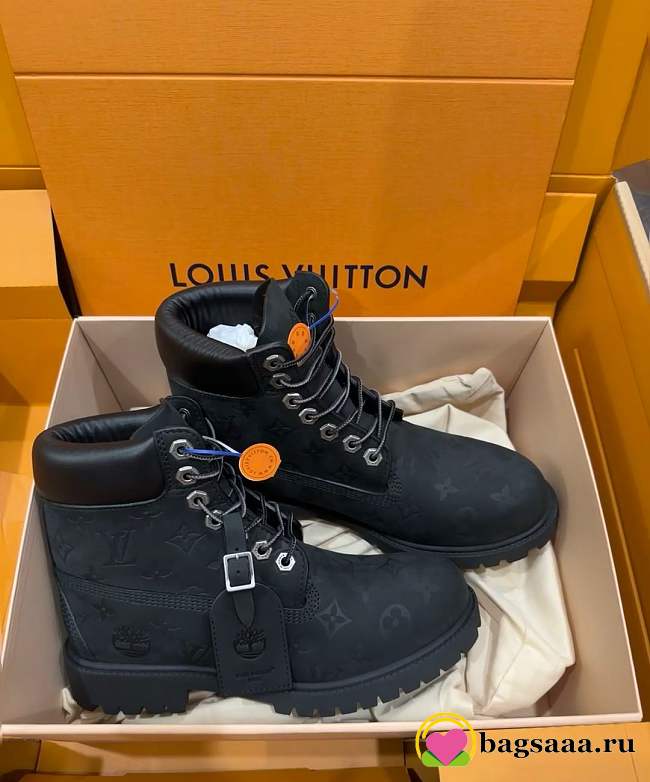 Bagsaaa LV x Timberland 6-In Ankle Boot Black - 1