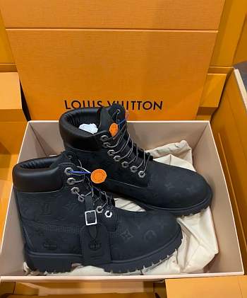 Bagsaaa LV x Timberland 6-In Ankle Boot Black