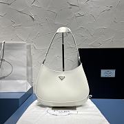 Bagsaaa Prada Cleo brushed leather shoulder bag white - 27cm - 1