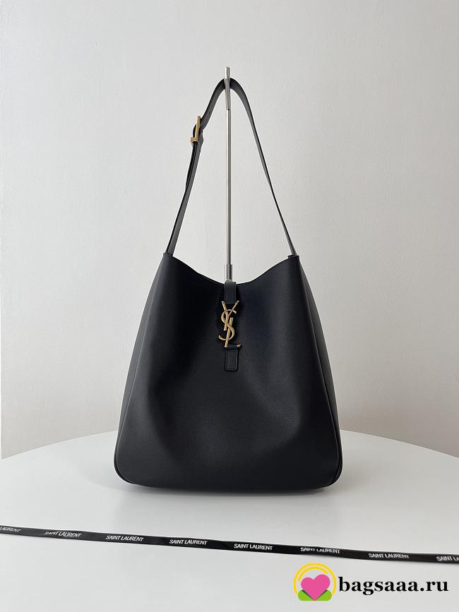 Bagsaaa YSL Le 5 À 7 Supple Large In Grained Leather Black - 30 X 31 X 13 CM - 1