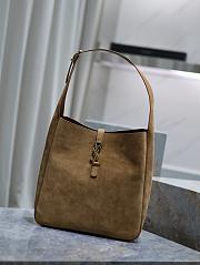 Bagsaaa YSL Le 5 À 7 Supple Large In Suede Light Brown - 30 X 31 X 13 CM - 4