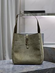 Bagsaaa YSL Le 5 À 7 Supple Large In Suede Light Green - 30 X 31 X 13 CM - 1