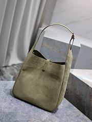 Bagsaaa YSL Le 5 À 7 Supple Large In Suede Light Green - 30 X 31 X 13 CM - 3