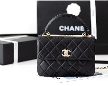 Bagsaaa Chanel Trendy CC Flap Bag With Top Handle A92236 - 17 × 25 × 12 cm