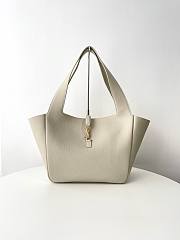 Bagsaaa YSL Le 5 À 7 Bea In Grained Leather White - 50 X 28 X 18 CM - 1