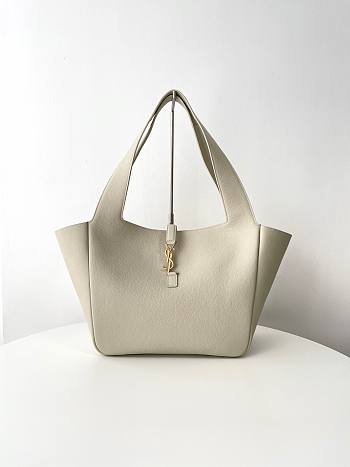 Bagsaaa YSL Le 5 À 7 Bea In Grained Leather White - 50 X 28 X 18 CM