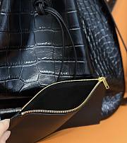 Bagsaaa YSL Paris Vii Large Flat Hobo Bag Crocodile Black - 44 X 33 X 2 cm - 3