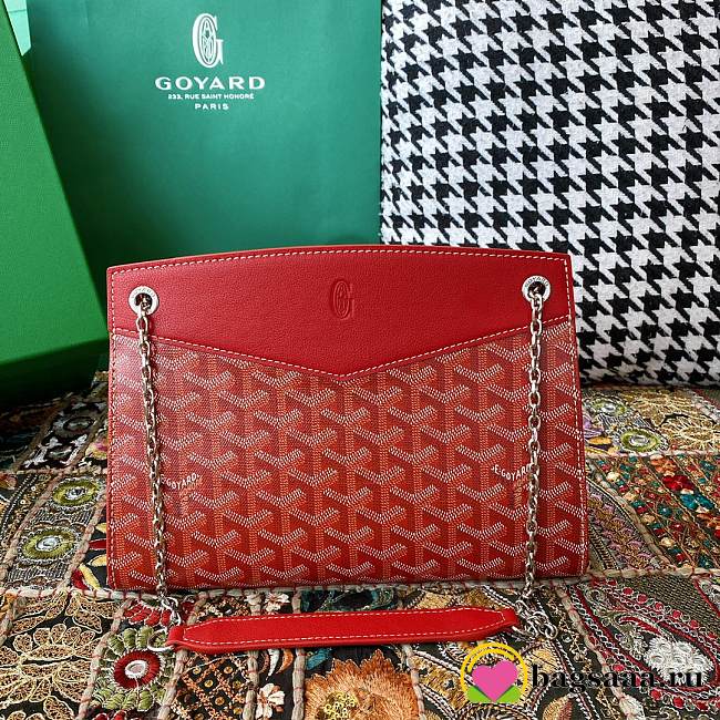 Bagsaaa Goyard Rouette Structuré PM Bag Red - 25.5 x 9 x 18 cm - 1