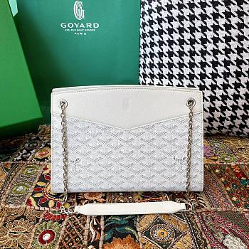 Bagsaaa Goyard Rouette Structuré PM Bag White - 25.5 x 9 x 18 cm