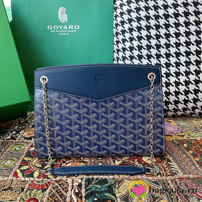 Bagsaaa Goyard Rouette Structuré PM Bag Blue - 25.5 x 9 x 18 cm - 1