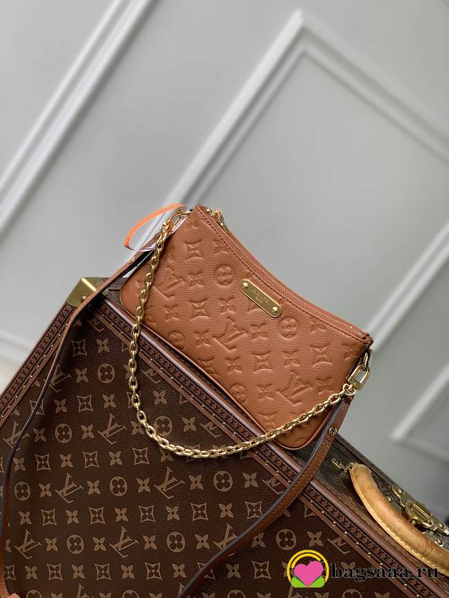 Bagsaaa Louis Vuitton M11916 Liv Pochette Bag Brown - 24x13x6.5cm - 1