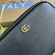 Bagsaaa Gucci GG Marmont Super Mini Shoulder Bag 772759 Black - 18.2x11x4 cm - 3