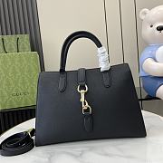 Bagsaaa Gucci Medium Tote Bag With Hook Closure 806205 Black - 31x22.5x10cm - 1