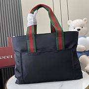 Bagsaaa Gucci Large tote bag with Gucci logo 802172 black nylon - 46 x 32 x 15 cm - 1