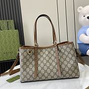 Bagsaaa Gucci GG Emblem small tote bag 815214 beige - 30cm - 1