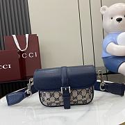 Bagsaaa Gucci GG super mini bag ‎795213 navy blue - 20x13x5cm - 1