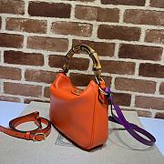 Bagsaaa Gucci Diana small shoulder bag ‎746251 orange - 24x15x5cm - 4