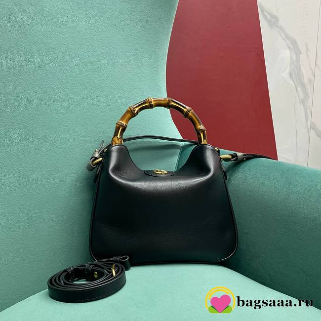 Bagsaaa Gucci Diana small shoulder bag ‎746251 black - 24x15x5cm - 1