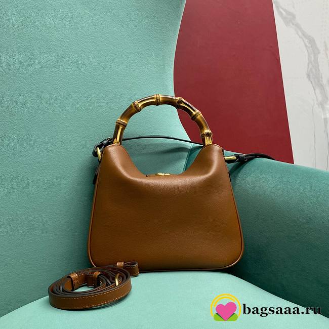 Bagsaaa Gucci Diana small shoulder bag ‎746251 brown - 24x15x5cm - 1