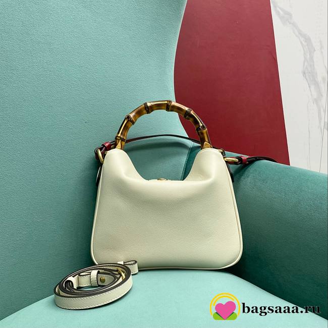 Bagsaaa Gucci Diana small shoulder bag ‎746251 white - 24x15x5cm - 1