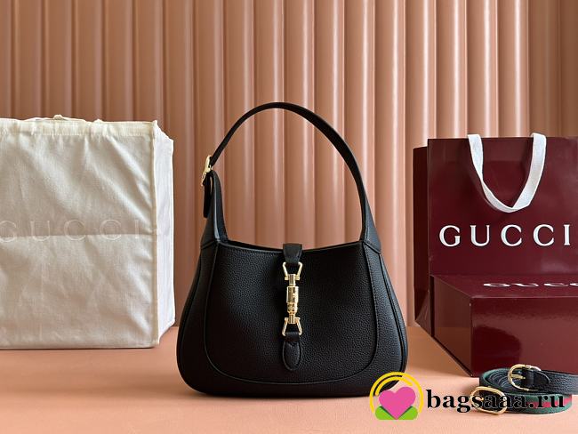 Bagsaaa Gucci Jackie 1961 small shoulder bag 810232 black - 27.5x19x4cm - 1