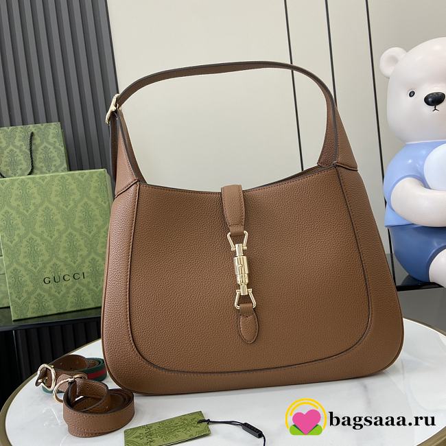 Bagsaaa Gucci Jackie 1961 medium shoulder bag 810229 brown - 35 x 32 x 5.5cm - 1