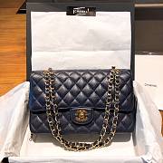 Bagsaaa Chanel Flap Bag Navy Blue Caviar Gold - 15.5 × 25.5 × 6.5 cm - 1