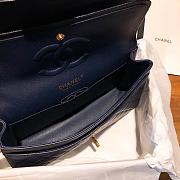 Bagsaaa Chanel Flap Bag Navy Blue Caviar Gold - 15.5 × 25.5 × 6.5 cm - 4