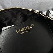 Bagsaaa Chanel Large Bowling Bag AS4696 White & Black - 20 × 35 × 18 cm - 4