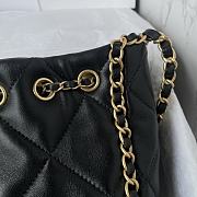 Bagsaaa Chanel Small Bucket Bag AS5094 Black Lambskin - 17.5 × 18 × 12 cm - 4