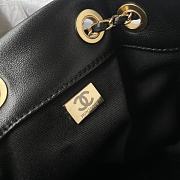 Bagsaaa Chanel Small Bucket Bag AS5094 Black Lambskin - 17.5 × 18 × 12 cm - 3