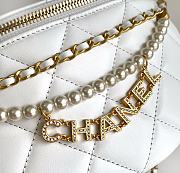 Bagsaaa Chanel Waist Bag AS4991 White & Imitation Pearls - 17 × 24 × 11 cm - 3