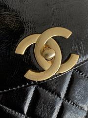 Bagsaaa Chanel Briefcase AS5016 Black Patent Crumpled Lambskin - 23 × 36 × 7 cm - 3